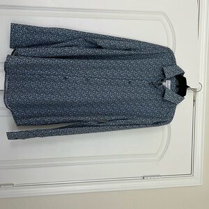 Mizzen+Main Navy Floral Long Sleeve Shirt